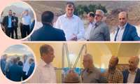 بازدید معاون امور باغبانی از محل احداث مگاپروژه پالایشگاه گیاهان دارویی طرق رود استان اصفهان 