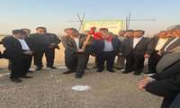 برگزاری آیین کلنگ زنی پایانه صادراتی گلخانه ای شهرستان فسا 
