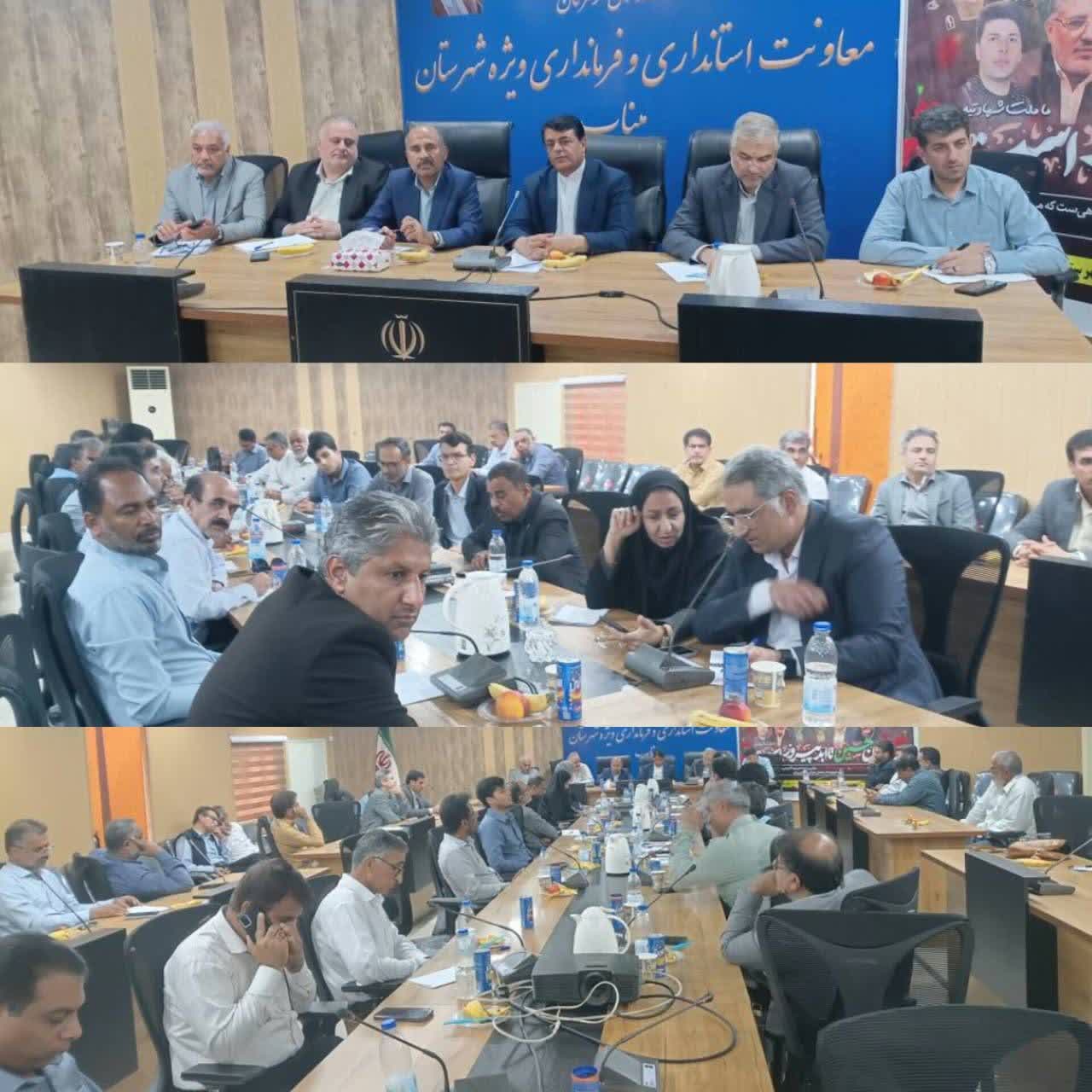 برگزاری جلسه بررسی مسائل و مشکلات بخش کشاورزی میناب با حضور مسئولان ملی و استانی و نمایندگان معاونت امور باغبانی 