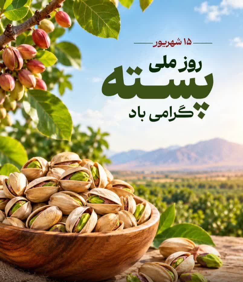 پیام تبریک دکتر برومندی معاون وزیر در امور باغبانی به مناسبت روز ملی پسته  